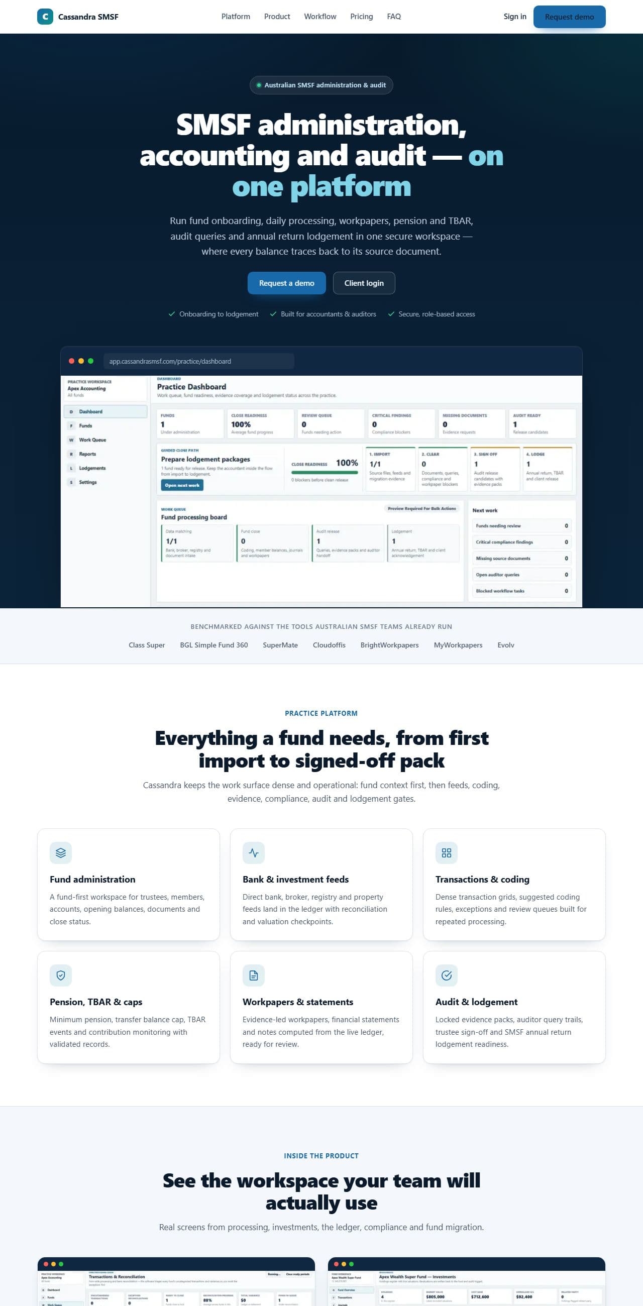Cassandra SMSF interface
